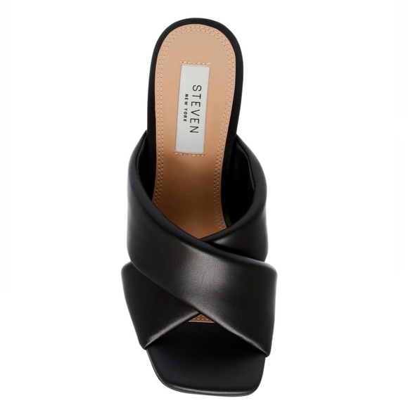 Steven New York Black Baga Heeled Sandal - New In Box - Reemoly - Picture 4 of 16